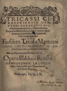 Enarratio pulcherrima principiorum chyromantiae
