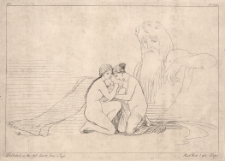 Tetyda i Eurynome pielęgnują małego Hefajstosa po strąceniu go z Olimpu