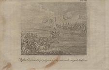 Stefan Czarniecki przebywa rzekę na czele swych hufc&oacute;w No30