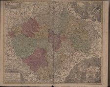 Mappa geographica totius Regni Bohemiae in xii circulos divisae, annexis Comitatu Glacensi et Districtu Egerano nec non aliis principatibus finitimis noviter et exactissime elaborata cura et sumptibus Tobiae Conradi lotter calcogr.