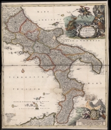 Novissima et exactissima Totius Regni Neapolis Tabula Praesentis Belli Statui Accomodata et Exhibita a Ioanne Bapt.Homanno