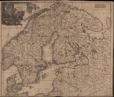 Accuratissima Regnorum Sueciae, Daniae et Norvegiae, Tabula Per Iustinum Danckerts, Cum Privilegio