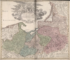 Regnum Borussiae Gloriosis auspicijs Serenissimi et Potentissimi Princip. Friderici Iii. Primi Borussiae Regis March. Et Elect. Brandenburg, inauguratum die 18 Jan.A. 1701. Geographice cum vicinis Regionibus adumbratum a Ich.Baptista Homanno