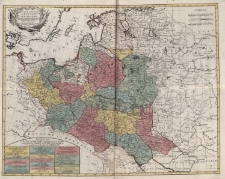 Carte Nouvelle du Royaume de Pologne, Projett&eacute;e et assujetti&eacute;e aux Observations Astronom, par M.BONNE Proffesseur de Mathematiques &aacute; Paris. Grav&eacute;e bien exacte par Mathieu Albert Lotter Calcograph. &Aacute; Augsburg