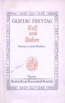 Soll und Haben : Roman in sechs B&uuml;chern