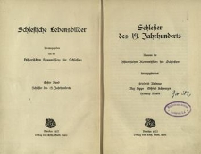 Schlesische Lebensbilder. Bd. 1. Schlesier des 19. Jahrhunderts