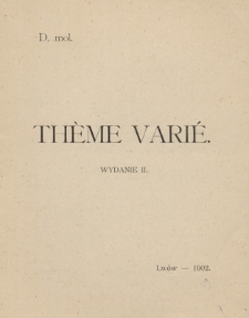 Theme vari&eacute;