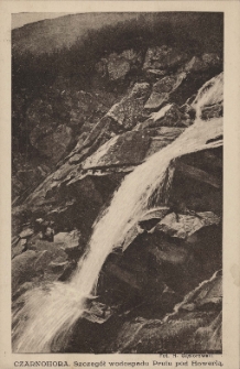 Czarnohora : szczegół wodospadu Prutu pod Howerlą