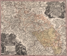 Superioris et Inferioris Ducatus Silesiae in Suos XVII Minores Principatus et Domina Divisi Nova Tabula in lucem edita a Ioh. Baptista Homano Norimbergae. Cum Privilegio Sac. Caes. Majestatis.