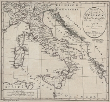 Charte von Italien Wie es vor der franz&ouml;sischen Revolution war und wie es jetzt ist. Entworfen von F.G.