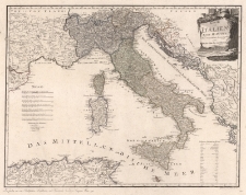 Karte von Italien. Nach d&rsquo;Anville Neu verzeichnet herausgegeben von Franz Joh. Jos. von Reilly
