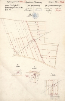 Erg&auml;nzungskarte N&deg; 32. Grundsteuer- Verwaltung. Etatsjahr 1885/86. Kreis Leobsch&uuml;tz N&deg; 47