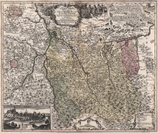 Nova et accurata Geographica Delineatio Ducatus Teschenensis in Silesia Superiore cum finitimorum Hungariae et Poloniae Regnorum, ut et Moraviae limitibus, aeri incisa Opera et sumtibus Matthaei Seutteri, Geogr. Caesarei et Chalcogr. Aug. Vind. Cum Gratia et Privile. S. R. I. Vicariatus in partib. Rheni, Sveviae, et Juris Franconici.