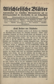 Altschlesische Bl&auml;tter 1928 : Jg.3, Nr 2