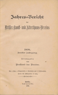 Jahresbericht des Neisser Kunst- und AlterthumsVereins 1898