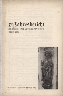 Jahresbericht des Neisser Kunst- und AltertumsVereins 1933: Jg.37