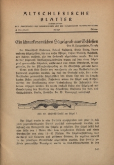 Altschlesische Bl&auml;tter 1940 : Jg.15, Nr 4