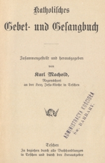 Katholisches Gebet- und Gesangbuch