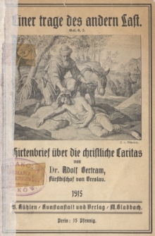 Hirtenbrief &uuml;ber die christliche Caritas