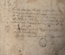 Akta parafii ewangelickiej w Biskupicach : metryki, wykazy szczepien ospy oraz poborowych 1840-1874