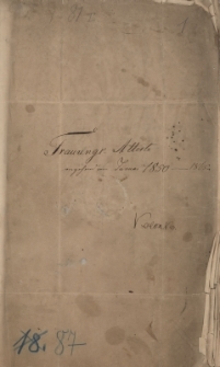 Akta parafii w Biskupicach z lat 1850-1865