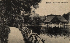 Opole : domek lodowy, staw, fragment parku zamkowego