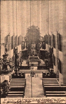 Nysa : wnętrze kościoła pw. św. Jakuba St. i św. Agnieszki przed renowacją przeprowadzoną w latach 1889-1895