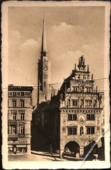 Nysa : wieża ratusza i Dom Wagi