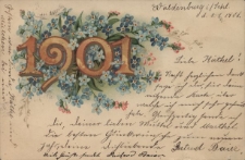Święta : życzenia z okazji Nowego Roku 1901
