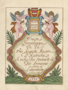 Trait&eacute; G&eacute;n&eacute;alogique De La Tres Auguste Mason d'Autriche Enrichie Des Portraits Et Des Armoires fait a Luxembourg