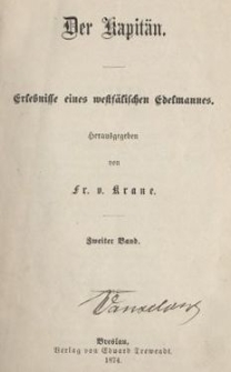 Der Kapit&auml;n : Erlebnisse eines westf&auml;lischen Edelmanness. Bd.2