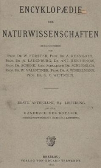 Handbuch der Botanik. Bd.4, Lfg.27
