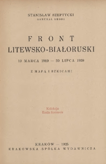 Front litewsko-białoruski : 10 marca 1919-30 lipca 1920