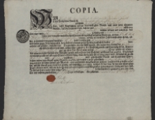 Kopia świadectwa ukończenia praktyki wydana przez Cech Garbarzy (białosk&oacute;rnik&oacute;w) w Prudniku na nazwisko Jan August Antoni Schlosser