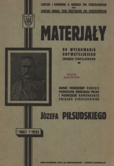 Materjały do wychowania obywatelskiego Związku Strzeleckiego