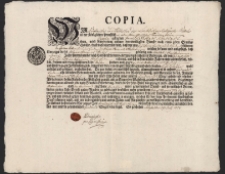 Kopia świadectwa ukończenia praktyki wydana przez Cech Garbarzy (czerwonosk&oacute;rnik&oacute;w) w Prudniku na nazwisko Jan Henryk Habel